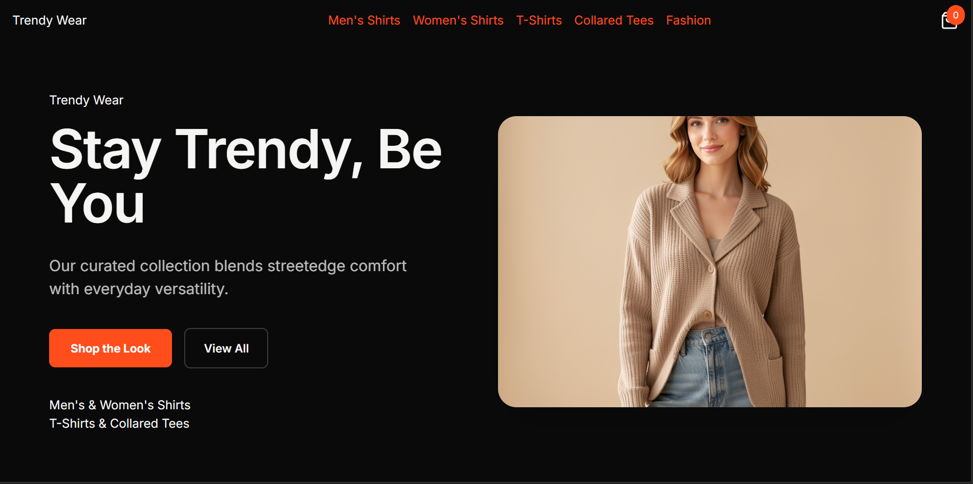 Trendy Wear storefront preview